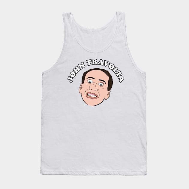 John Travolta Nicolas Cage Face Off Tank Top by Barnyardy